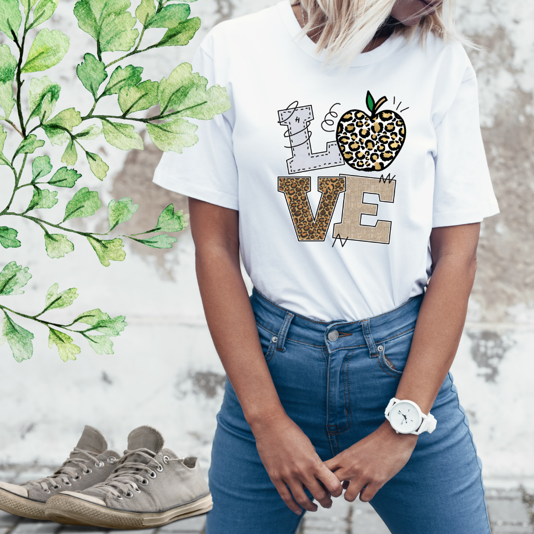 LOVE Teacher Tshirt