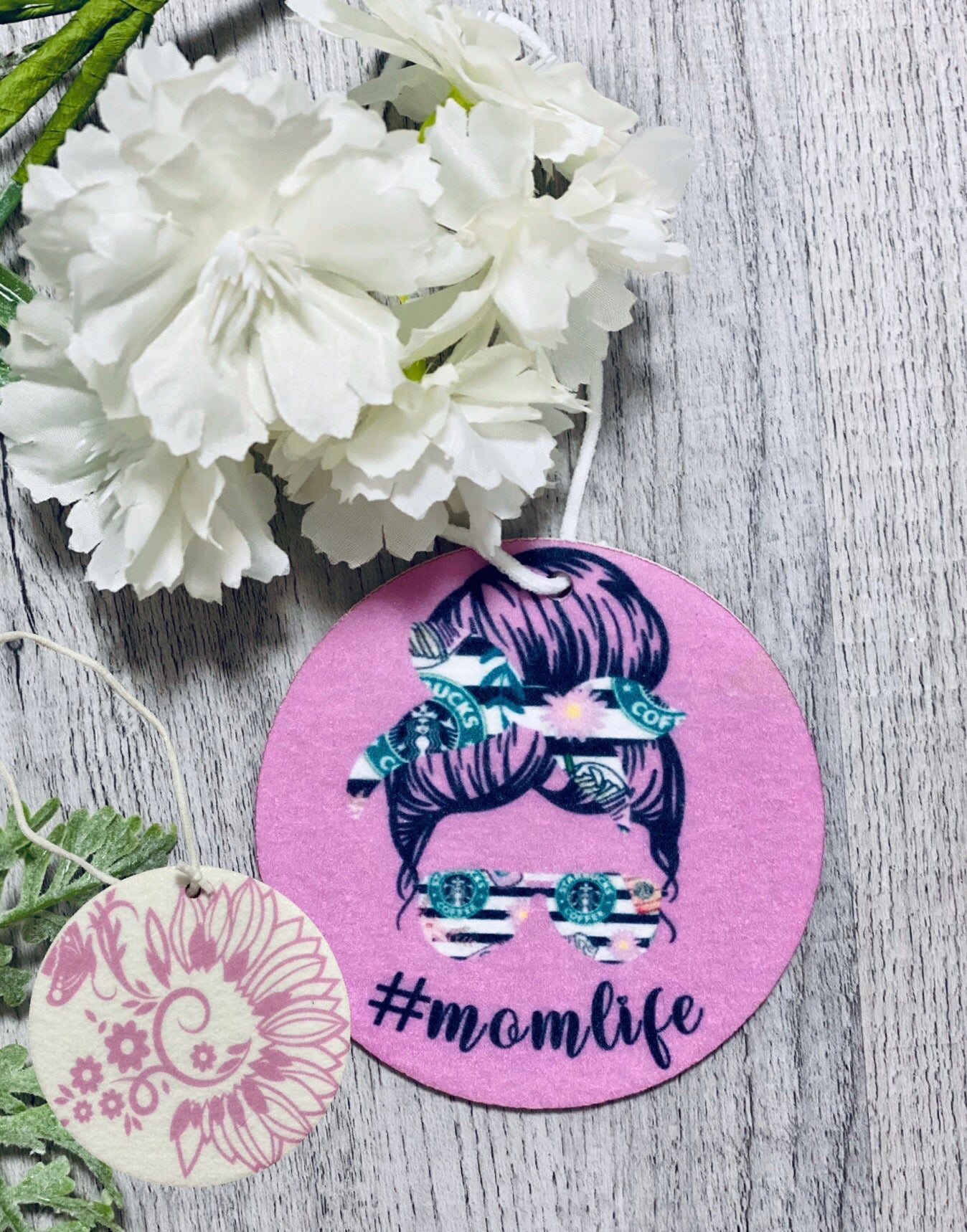 Messy Bun Mom Life Car Fresheners