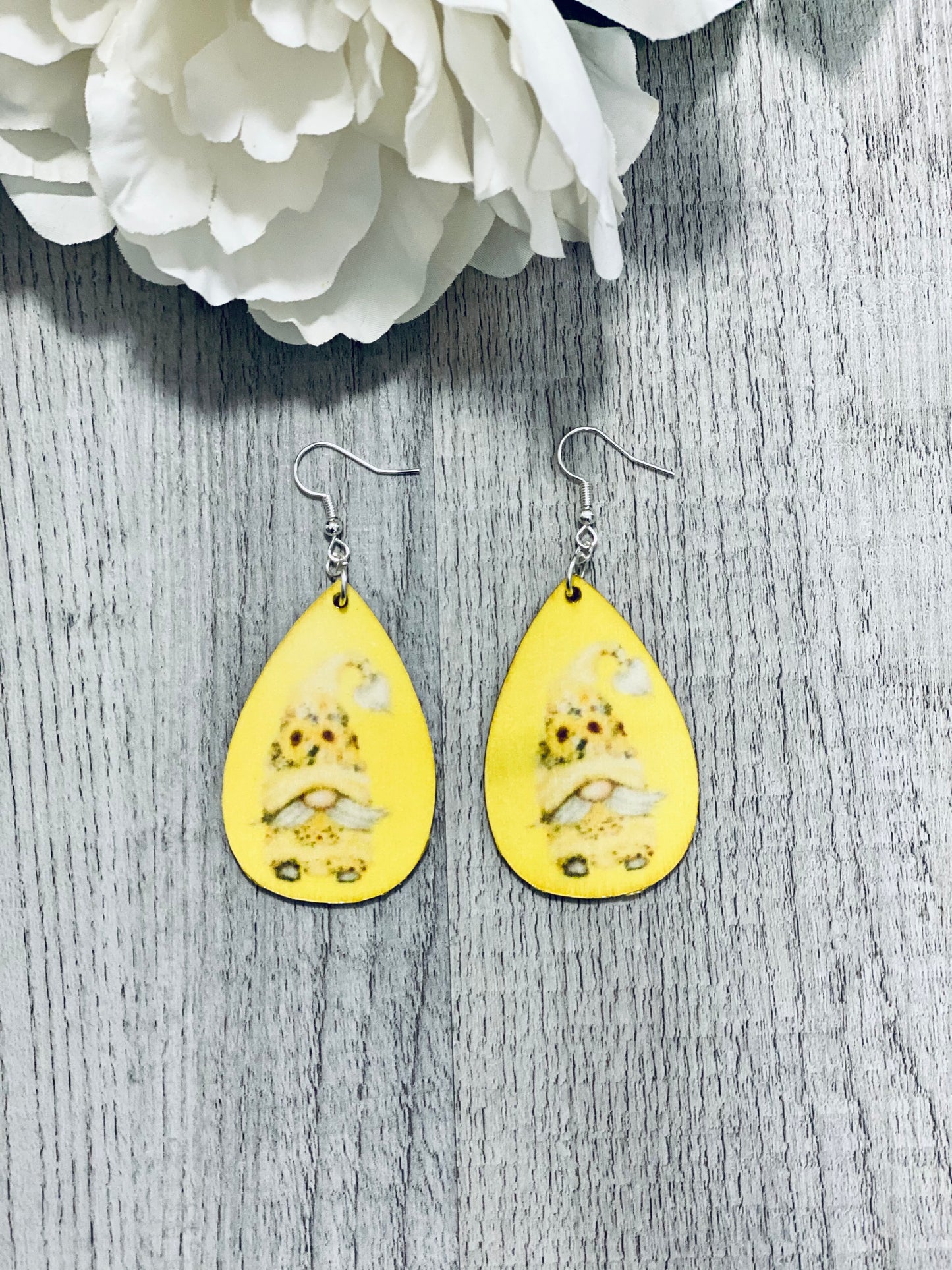 Gnome Wooden Earrings