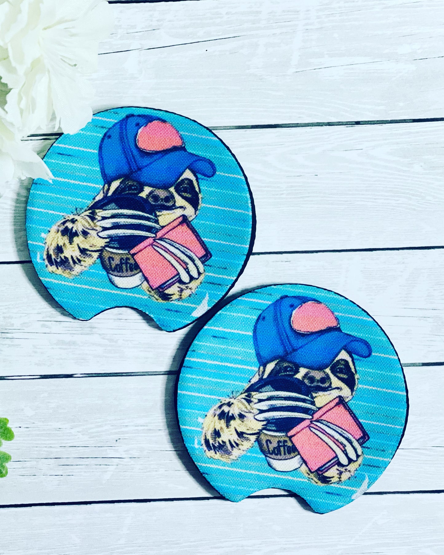 Sloth Car Coaster Set