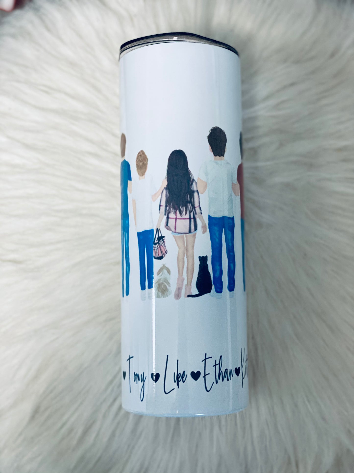 Custom Family 20 oz Skinny Tumbler