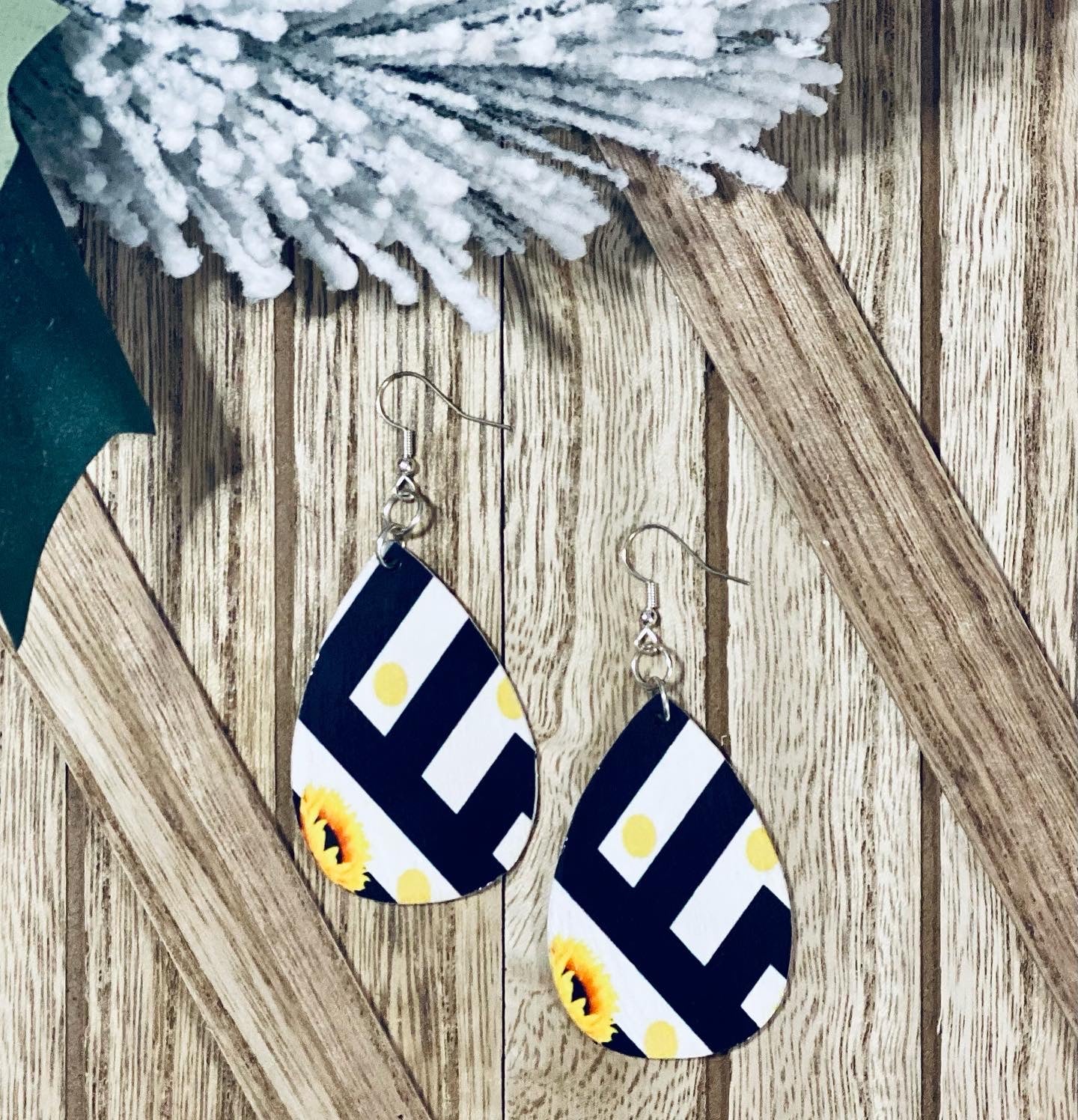 Abstract Wooden Earrings