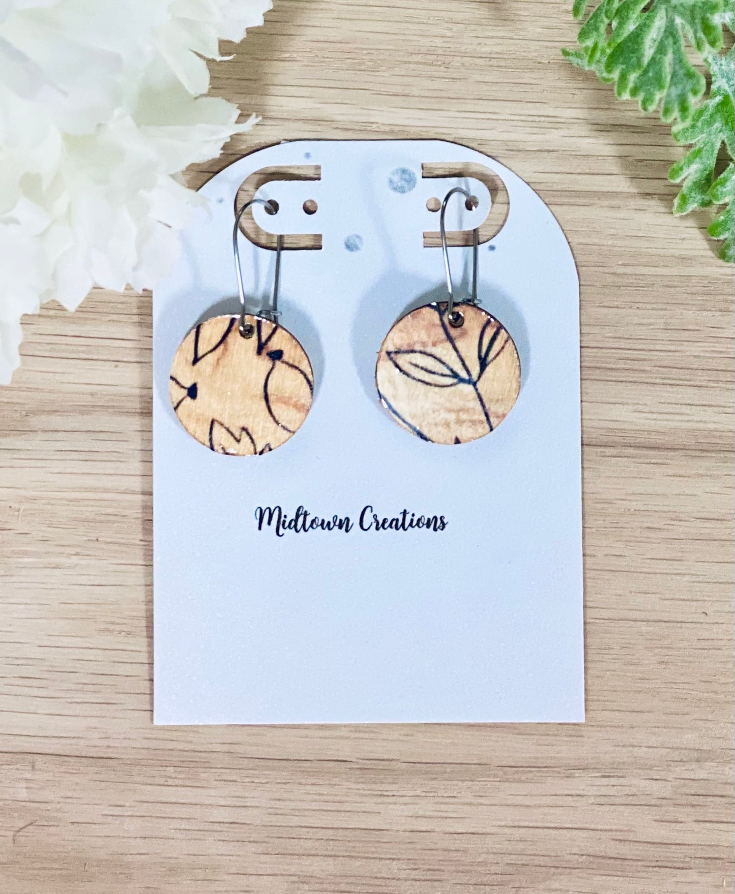 Fall Wooden Earrings