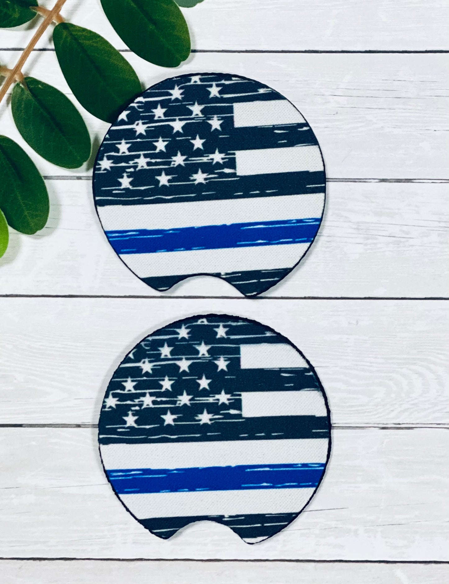 Thin Blue Line Coaster Set