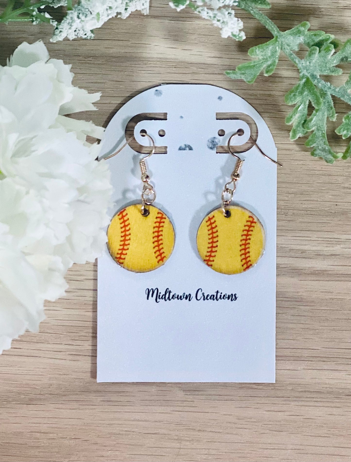 Softball Earrings