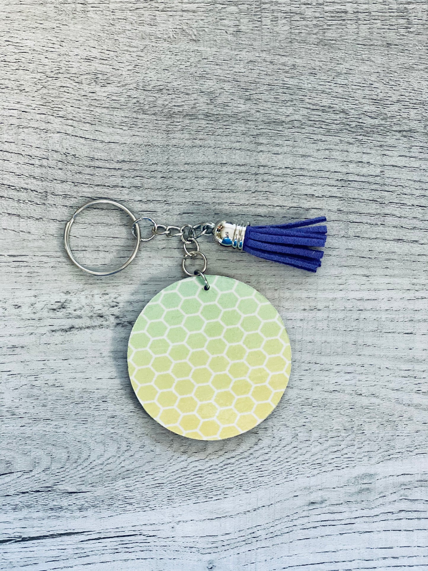 Honeycomb Print Keychain