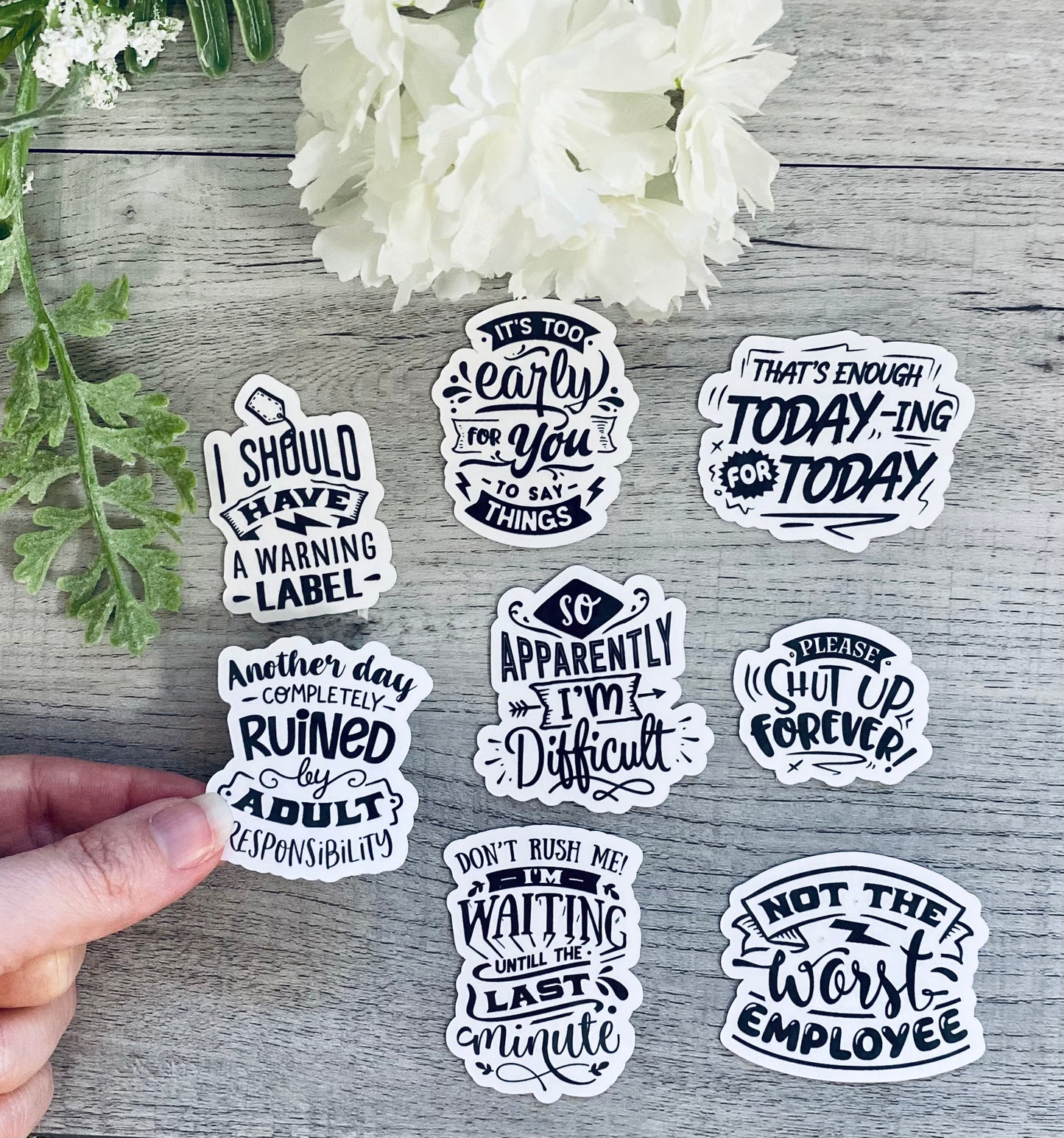 Funny Work Coffee Stickers